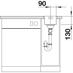 BLANCO ANDANO 180-U stal polerowana, InFino - obrazek 5