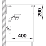 BLANCO ANDANO 340/180-IF stal polerowana lewa, InFino - obrazek 5
