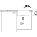 BLANCO ANDANO XL 6 S-IF stal polerowana prawa, korek auto., InFino, odsączarka stalowa - obrazek 10
