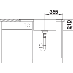 BLANCO ANDANO XL 6 S-IF Compact stal polerowana lewa, korek auto., InFino, odsączarka stalowa - obrazek 9