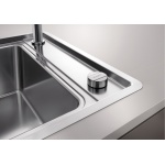 BLANCO ANDANO XL 6 S-IF Compact stal polerowana lewa, korek auto., InFino, odsączarka stalowa - obrazek 6