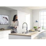 BLANCO AXIS III 6 S-IF stal polerowana prawa, korek auto., InFino, deska szkło białe, odsączarka stalowa - obrazek 9